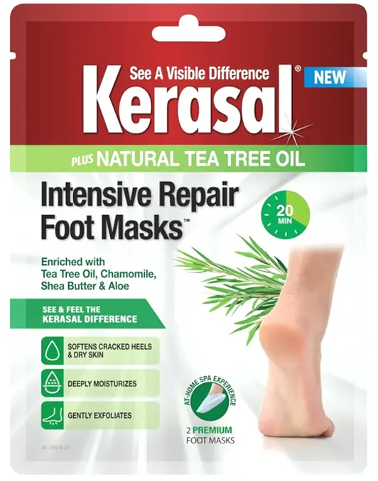 Kerasal Deep Feet Care Treatment for Cracked Feet, One Pair