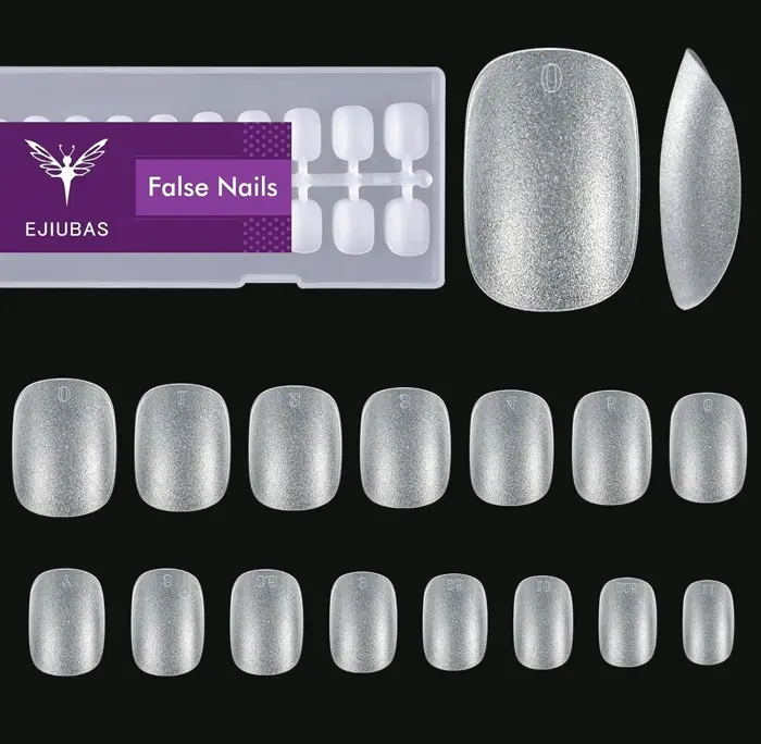 Extra Short Gel Tips, Fifteen Varieties Pre-buffed Finish Full Coating