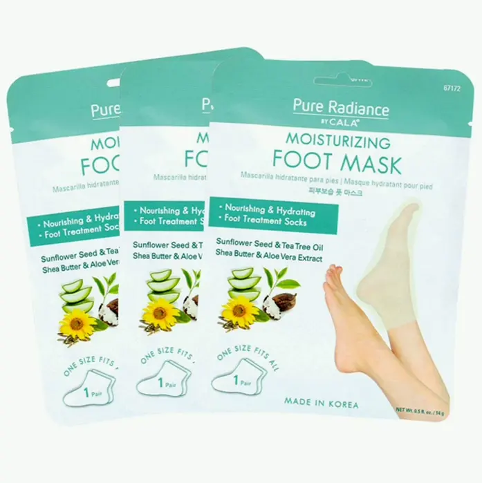 Sheer Radiance by CALA Moisturizing Feet Masks Three Sets